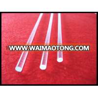 long transparent 6x1240mm quartz glass rod